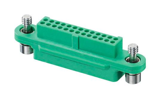 Harwin G125-2242696F1 Connector Housing Black / Green Gecko SL G125 Receptacle 26 Ways 1.25 mm Series Contacts