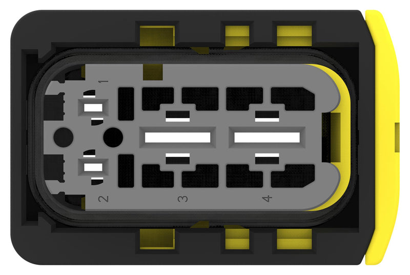 TE Connectivity 2-2208157-1 2-2208157-1 Automotive Connector Housing Heavy Duty Sealed Series Receptacle 4 Ways