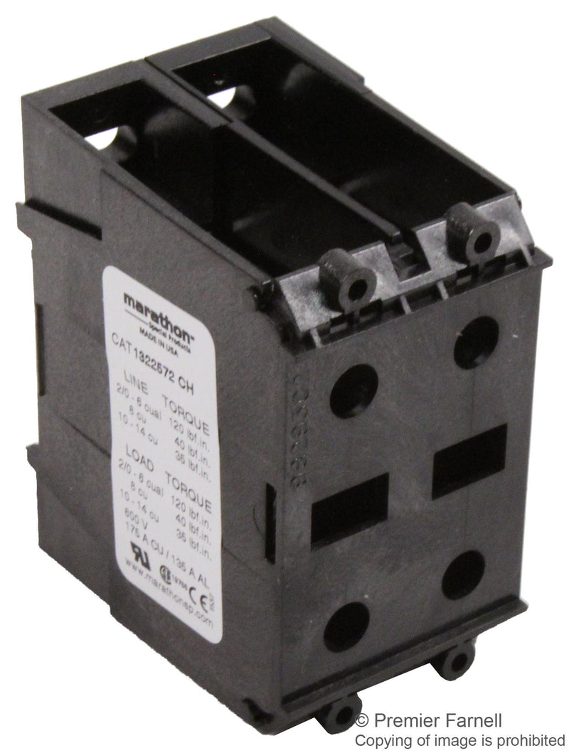 MARATHON SPECIAL PRODUCTS 1322572CH TB, POWER DISTRIBUTION, 2POLE, 00AWG