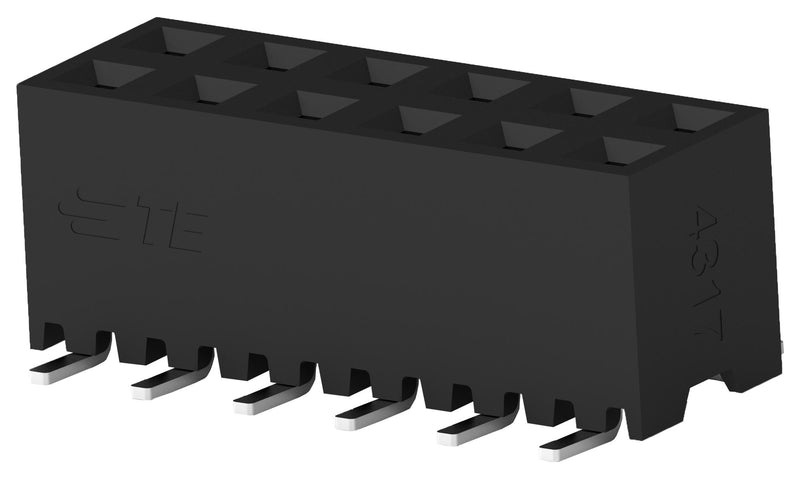 TE Connectivity 1-2314844-4 PCB Receptacle Board-to-Board 2 mm Rows 14 Contacts Surface Mount Ampmodu Series