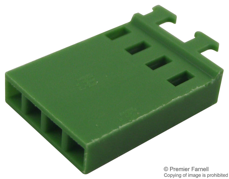 AMP - TE CONNECTIVITY 925369-4 Wire-To-Board Connector, 2.54 mm, 4 Contacts, Receptacle, AMPMODU MOD IV Series, Crimp, 1 Rows