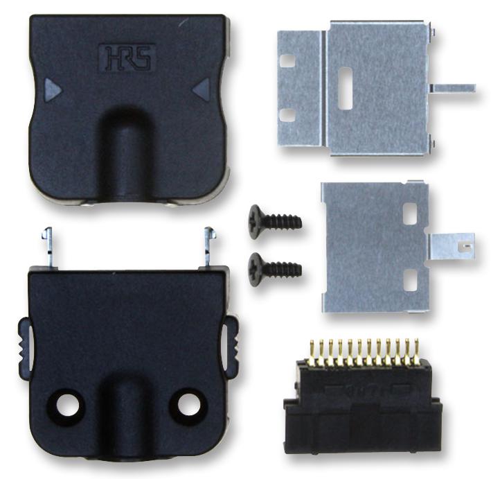 HIROSE(HRS) ST40X-24S-CV1(30) I/O Connector 24 Contacts Plug Solder ST Series Cable Mount