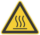 BRADY 250245FR SIGN, WARNING, HOT SURFACE CARD OF 7