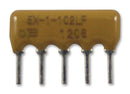 Bourns 4605X-101-122LF Fixed Network Resistor 1.2 Kohm 4600X Series 4 Elements Bussed SIP 5 Pins