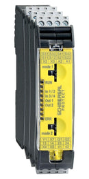 Schmersal 103007221 Safety Relay 24 VDC DPST-NC SPST-NO SRB Series DIN Rail 4 A Plug In Screw