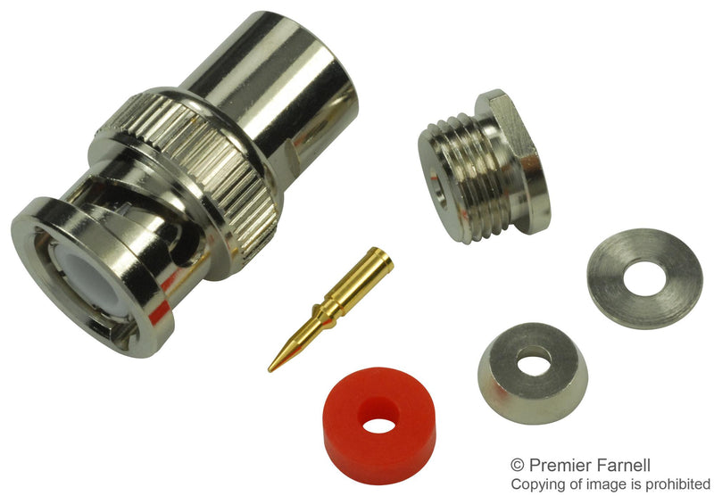 MULTICOMP SPC11223 RF/COAXIAL, BNC PLUG, STRAIGHT, 50 OHM, CLAMP