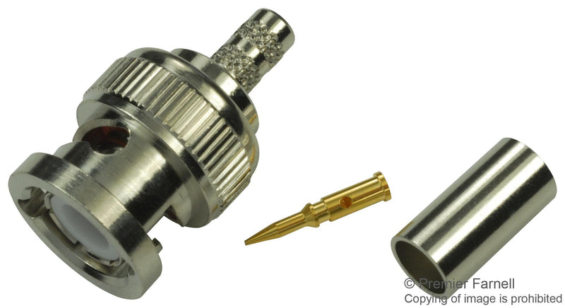 MULTICOMP SPC11224 RF/COAXIAL, BNC PLUG, STRAIGHT, 50 OHM, CRIMP