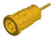 Hirschmann Test and Measurement 972363103 Banana Connector Socket Panel Mount 24 A 1 kV Gold Plated Contacts Yellow