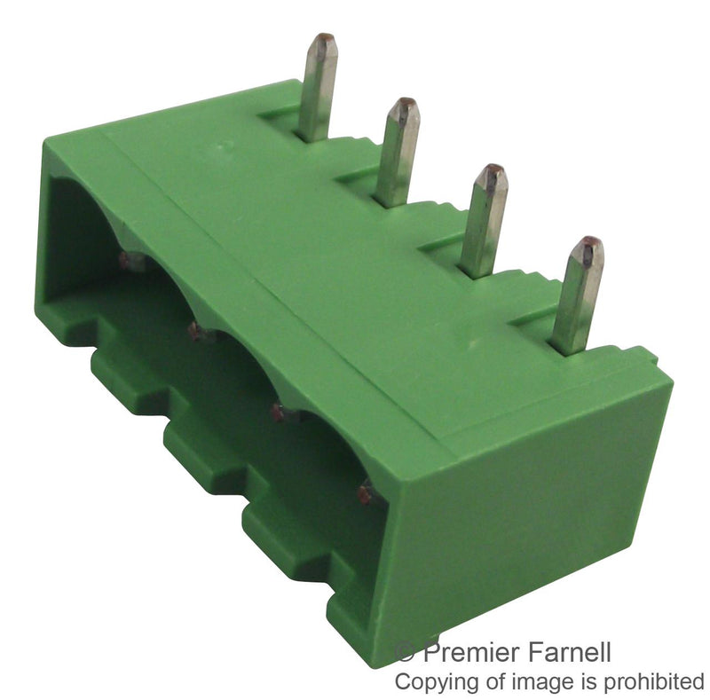 BUCHANAN - TE CONNECTIVITY 796638-4 Terminal Block, Header, Header, 5.08 mm, 4 Ways, 15 A, 300 V, Through Hole Right Angle