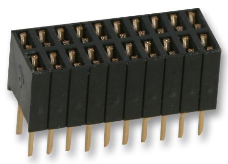 Harwin M52-5100545 M52-5100545 PCB Receptacle Board-to-Board 1.27 mm 2 Rows 10 Contacts Through Hole Mount Archer M52