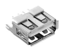 Wurth Elektronik 614004185023 USB Connector Type A 2.0 Receptacle 4 Ways Through Hole Mount Vertical