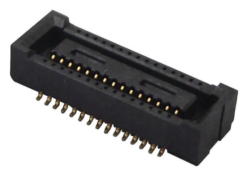 HIROSE(HRS) DF40C(2.0)-30DS-0.4V(51) DF40C(2.0)-30DS-0.4V(51) Mezzanine Connector Receptacle 0.4 mm 2 Rows 30 Contacts Surface Mount Phosphor Bronze