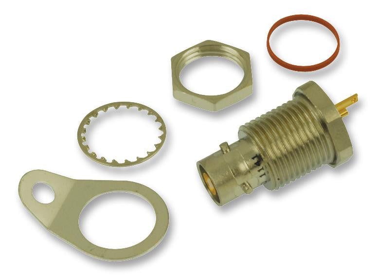 TROMPETER BJ150 RF / Coaxial Connector, Triaxial, Straight Bulkhead Jack, Solder, Beryllium Copper