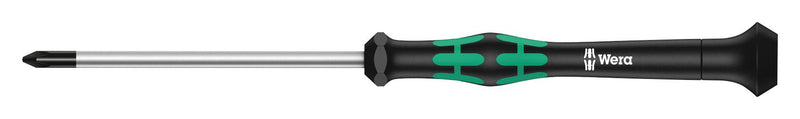 Wera 118032 PZ1 x 80mm Kraftform Micro Round Blade Screwdriver for Pozidriv Screws