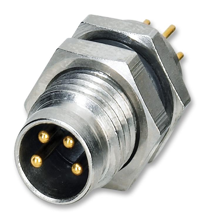 Phoenix Contact SACC-DSI-M 8MS-4CON-L180 Sensor Connector M8 Male 4 Positions Solder Pin Straight Panel Mount