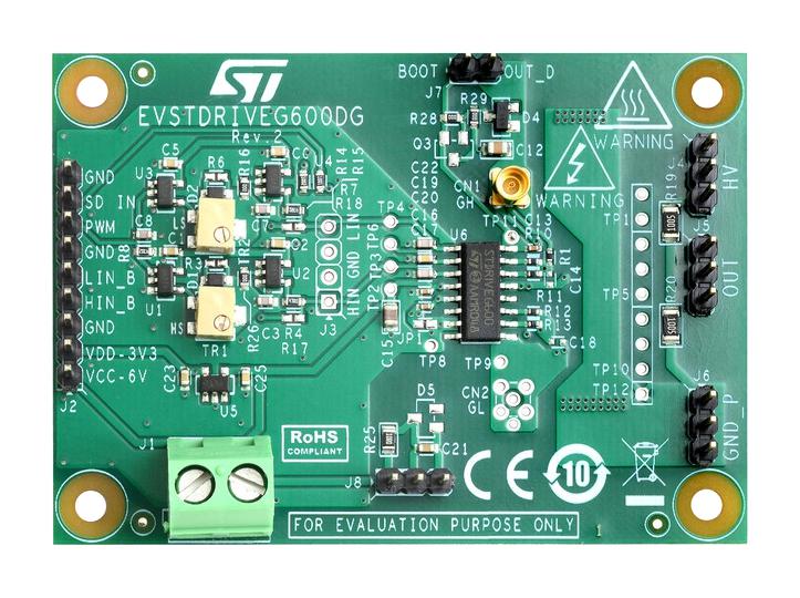 Stmicroelectronics EVSTDRIVEG600DG EVSTDRIVEG600DG Demonstration Board STDRIVEG600 Half Bridge GaN Gate Driver