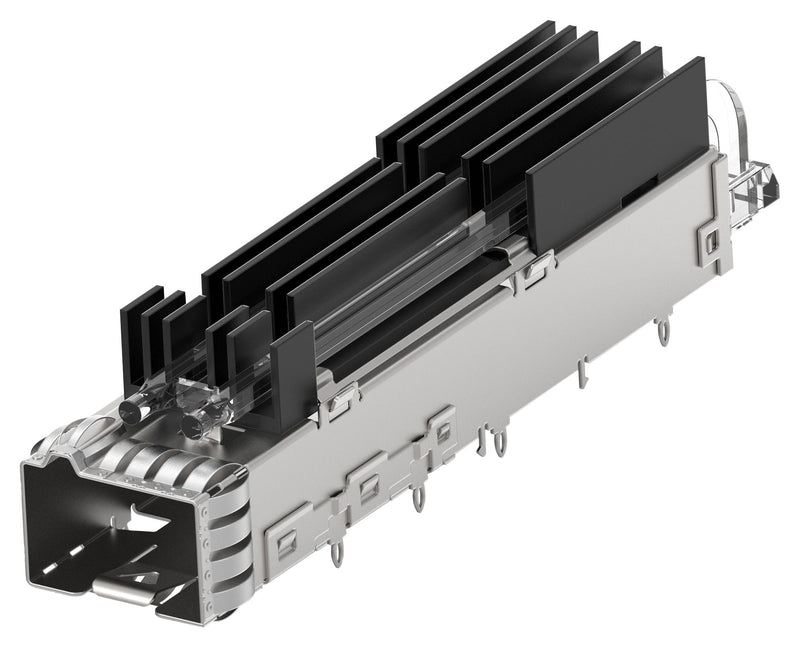 TE Connectivity 2366031-1 2366031-1 Cage SFP-DD 1 x Single Heat Sink Light Pipe Through Hole Press-Fit