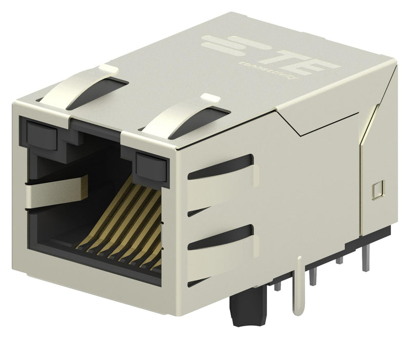 TE Connectivity 2301994-8 Modular Connector RJ45 Jack 1 x (Port) 8P8C Cat5 Through Hole Mount