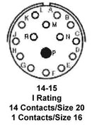 Amphenol Industrial PT06A-14-15S(SR) Circular Connector Plug 15 Position Cable