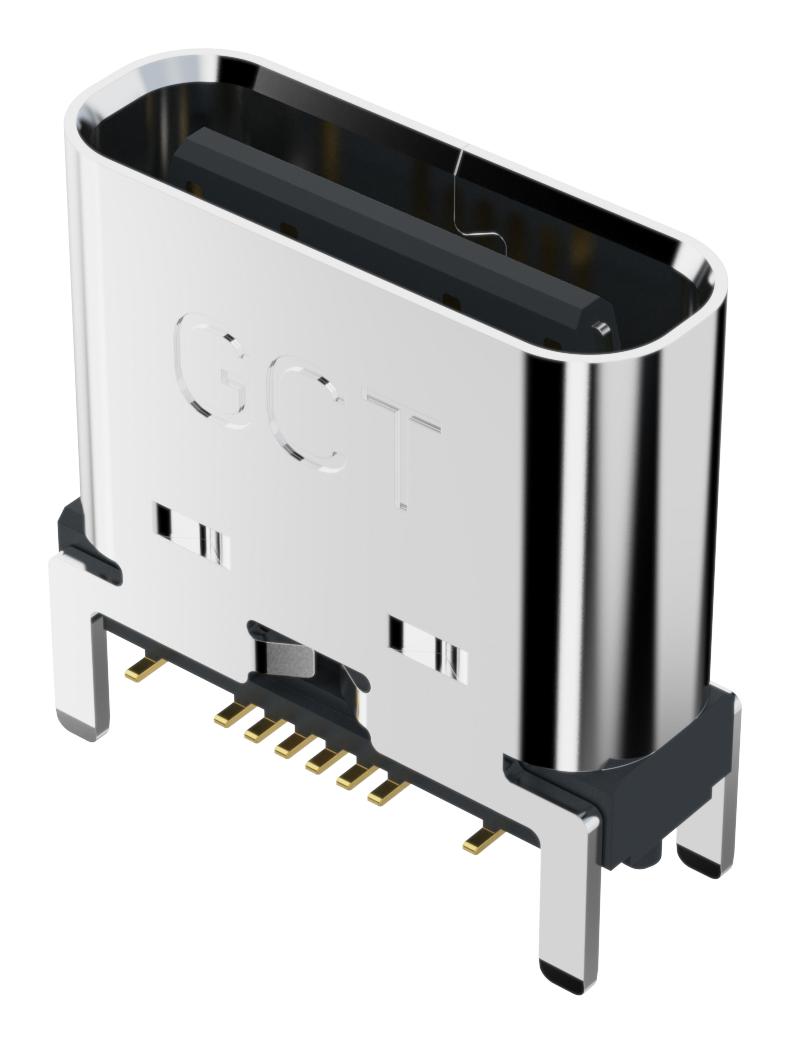 GCT (GLOBAL Connector TECHNOLOGY) USB4145-03-0170-C USB Type C 2.0 Receptacle 16 Ways Surface Mount Through Hole