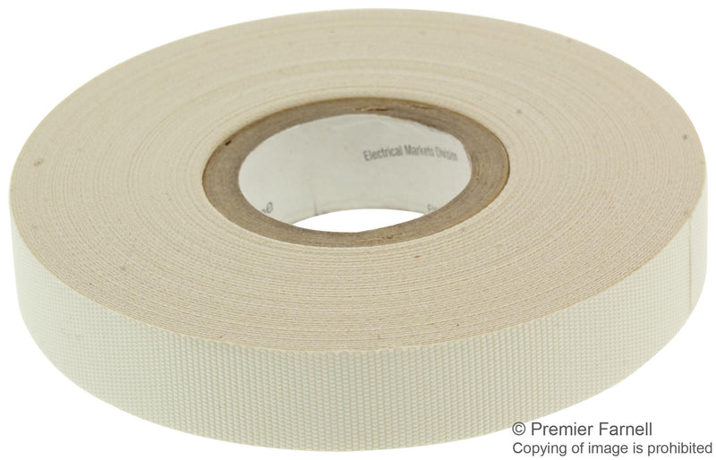 3M 27 TAPE (1/2&quot;X66FT) TAPE, INS, GLASS CLOTH, WHITE 0.5INX66FT