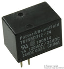 POTTER&BRUMFIELD - TE CONNECTIVITY T81N5D312-24 RELAY, SIGNAL, SPDT, 120VAC, 24VDC, 1A