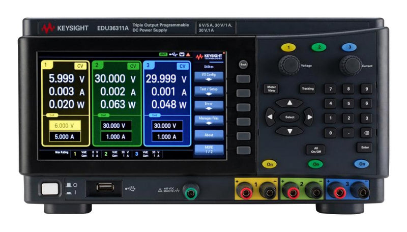 Keysight Technologies EDU36311A EDU36311A Bench Power Supply Smart Essentials Programmable 3 Output 1x 6 V 2x 30 0 A to 5