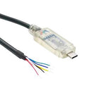 Connective Peripherals USBC-FS-UART-5V-5V-1800-WE Smart Cable Assembly USB to Uart Converter 3Mbaud Free/Stripped End FT232R Chip 1.8m/5.9ft New