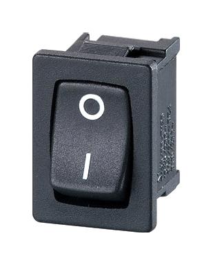 Multicomp PRO MP004802 Rocker Switch Dpdt 12 A 250 VAC Non Illuminated Panel Quick Connect 21 mm x 15 Black