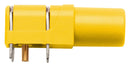 Schutzinger SWEB 8094 AU / GE Banana Test Connector Jack PCB Mount 24 A 1 kV Gold Plated Contacts Yellow