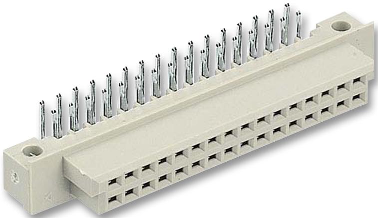 HARTING 09272326801 DIN 41612 Connector, Type 2Q Series, 32 Contacts, Receptacle, 2.54 mm, 2 Row, a + b