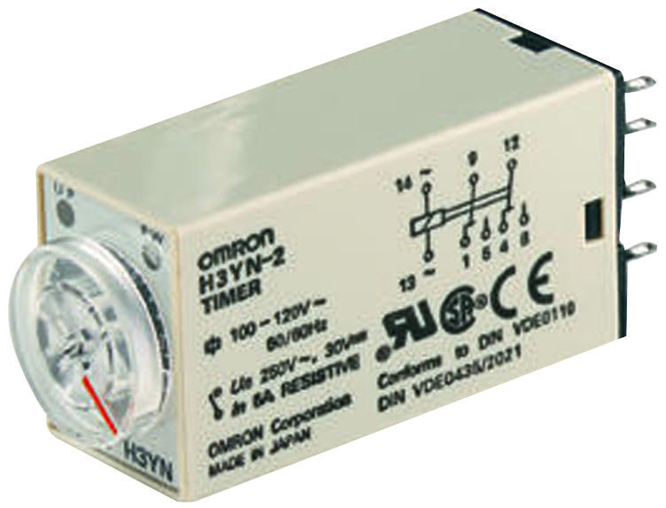 OMRON INDUSTRIAL AUTOMATION H3YN2 DC12 SOLID STATE TIMER, DPDT, 12VDC