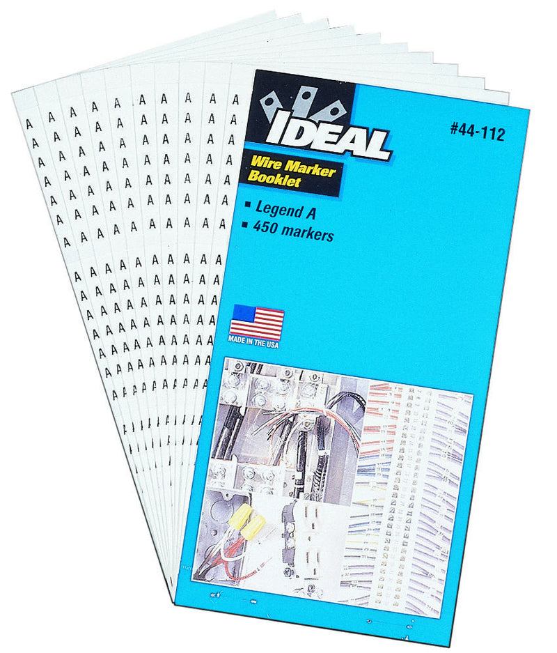 IDEAL 44-103 WIRE MARKER BOOKLET