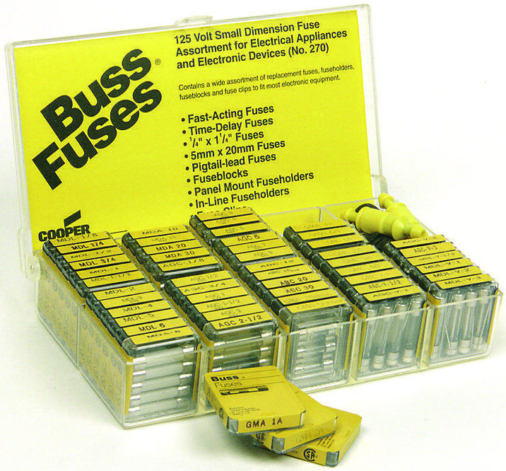 EATON BUSSMANN SERIES 270 FUSE ASSORTMENT KIT, 270 FUSES