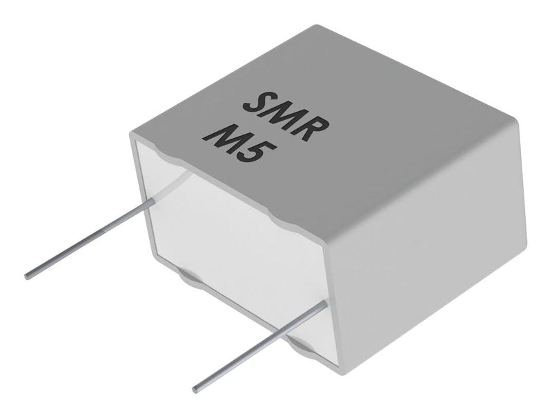 Kemet SMR10104J100A01L4BULK SMR10104J100A01L4BULK General Purpose Film Capacitor Metallized PPS Radial Box - 2 Pin 0.1 &Acirc;&micro;F &Acirc;&plusmn; 5% 63 V 100