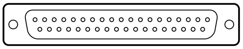 Amphenol Communications Solutions D37S24A4GV00LF D Sub Connector DB37 Standard Receptacle FCI Delta 37 Contacts DC Solder