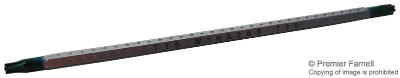 WIHA 269 HEX2,0/2,0 Screwdriver Blade, Reversible, System-6, Hexagon, Ball End, 2mm x 120mm