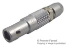 LEMO FGG.00.302.CLAD35 Circular Connector, 00 Series, Cable Mount Plug, 2 Contacts, Solder Pin, Push-Pull, Brass Body