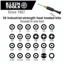 Klein Tools 32307 32307 Screwdriver Set 27-in-1 Hex/Security Torx/Security Hex/Torq-Set/Spanner Heat Treated Bits &amp; Handle