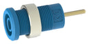 Tenma 72-14192 Banana Test Connector Jack Panel Mount 36 A 1 kV Gold Plated Contacts Blue