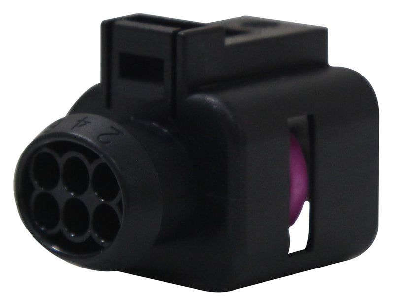 TE Connectivity 1813139-1 Automotive Connector Housing Black Micro Timer II Plug 6 Ways