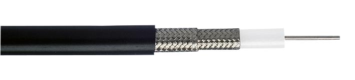 Webro 490030-BLK-100 Coaxial Cable RG223 0.9 mm&Acirc;&sup2; 50 ohm 328 ft 100 m