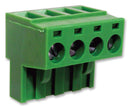 CAMDENBOSS CTB9200/4A Pluggable Terminal Block, 5 mm, 4 Ways, 30 AWG, 12 AWG, 2.5 mm&iuml;&iquest;&frac12;, Screw