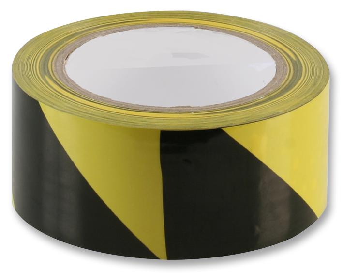 PRO Power SH5012B/Y Hazard Warning Tape Marking PVC (Polyvinyl Chloride) Black Yellow 50 mm x 33 m