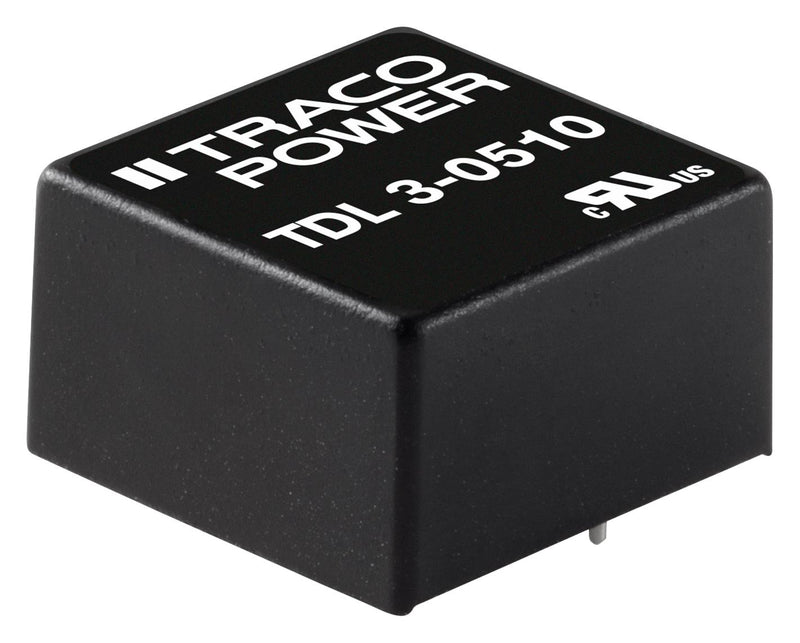 Tracopower TDL 3-0523 Isolated Board Mount DC/DC Converter 2 Output 3 W 15 V 100 mA -15