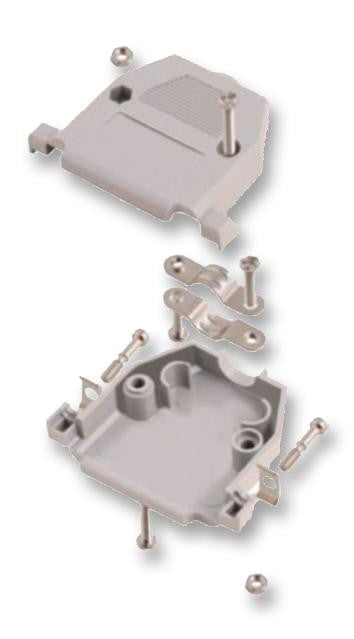 MH CONNECTORS MHCCOV-25SC-LG D Sub Backshell, Grey, MHCCOV-SC Series, DB, 180&iuml;&iquest;&frac12;, Plastic Body