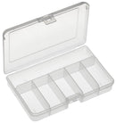 DURATOOL 101ATN STORAGE BOX, 6 COMPARTMENT, TRANSPARENT