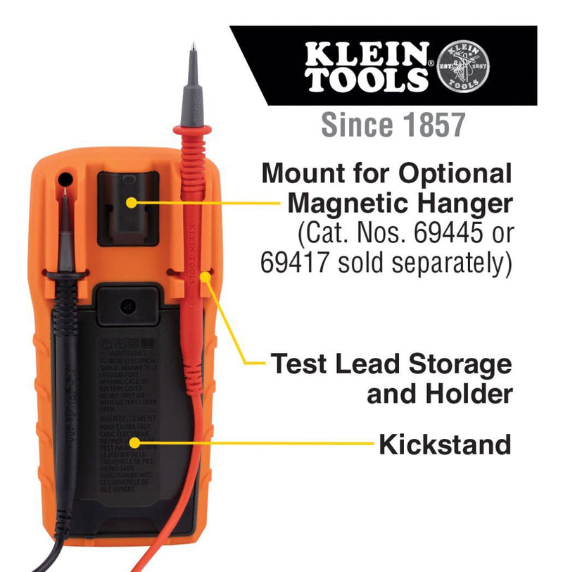 Klein Tools MM325 Handheld Digital Multimeter DC Current AC/DC Voltage Battery Continuity Diode Resistance New