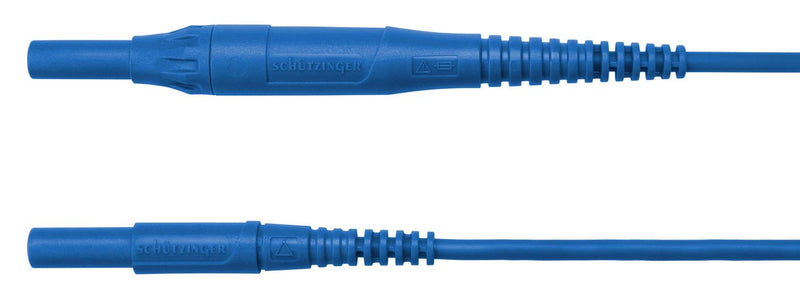 Schutzinger MSFK B441 / 1 150 BL Test Lead 4mm Banana Plug Shrouded kV 8 A Blue 1.5 m