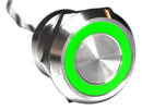 Bulgin MC25MOSGR Vandal Resistant Switch Dpdt Natural MC Series Off-(On) Green Red Wire Leaded